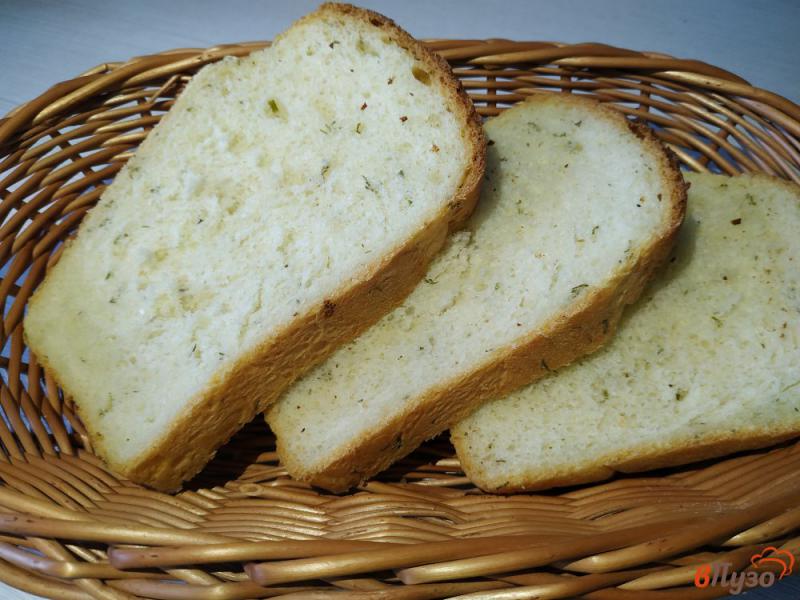 Фото приготовление рецепта: Чесночный хлеб с укропом шаг №10