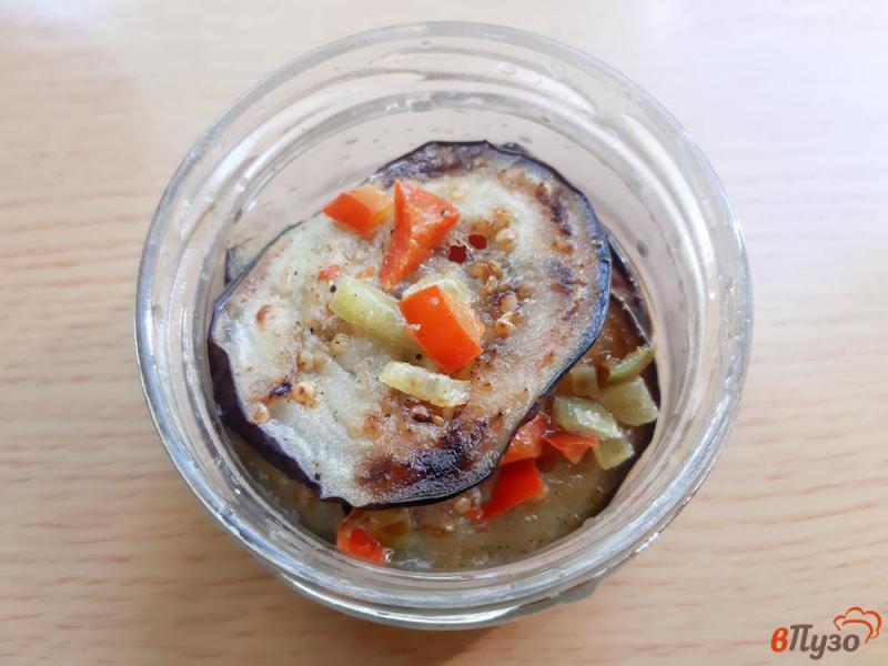 Фото приготовление рецепта: Закуска из баклажан с перцем шаг №9