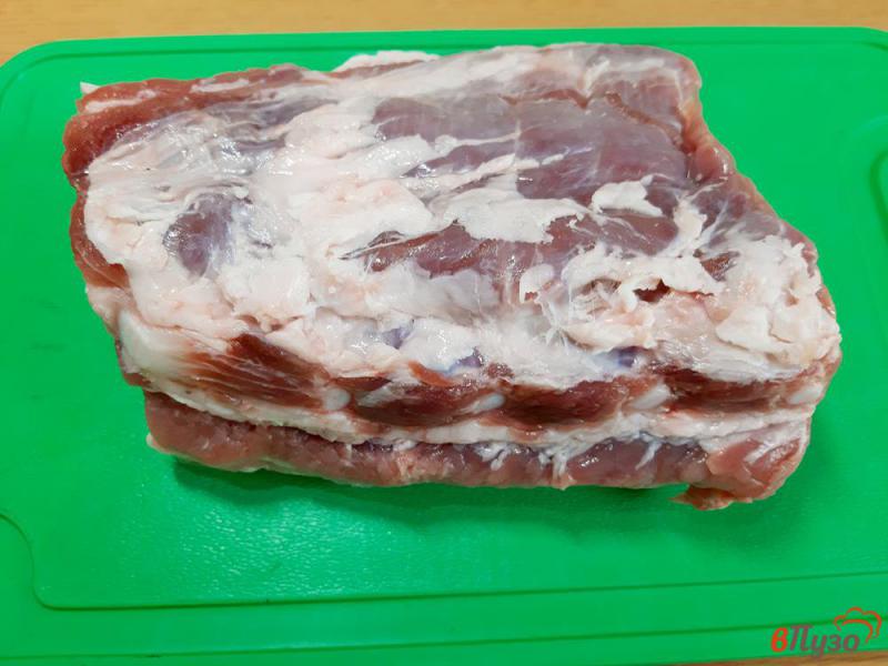 Фото приготовление рецепта: Грудинка свиная в горчичном маринаде шаг №1