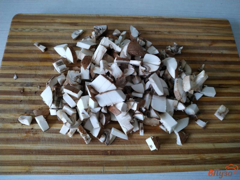 Фото приготовление рецепта: Ленивые картофельные зразы с грибами шаг №3