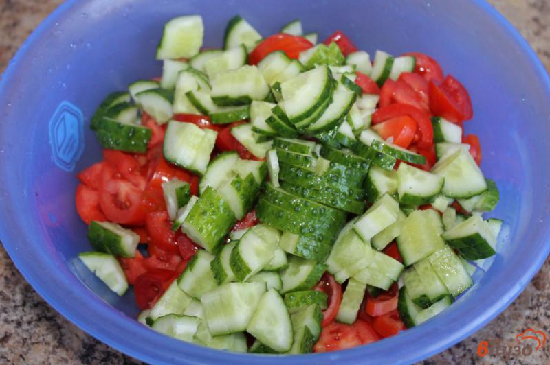 Фото приготовление рецепта: Овощной салат с дайконом шаг №2