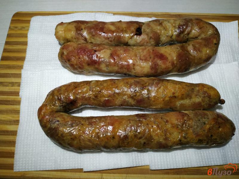 Фото приготовление рецепта: Домашняя колбаса запеченая в рукаве шаг №11