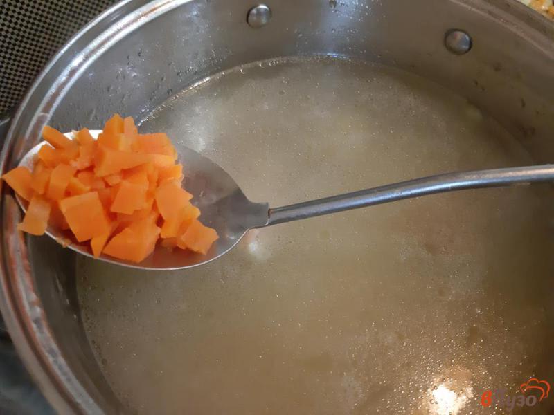 Фото приготовление рецепта: Суп гороховый из консервированного горошка шаг №7