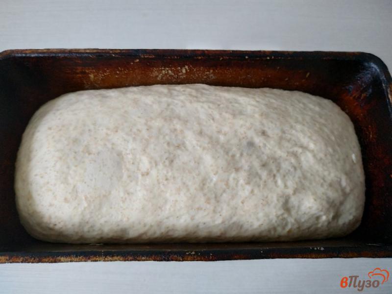 Фото приготовление рецепта: Пшеничный хлеб с ржаными отрубями шаг №7