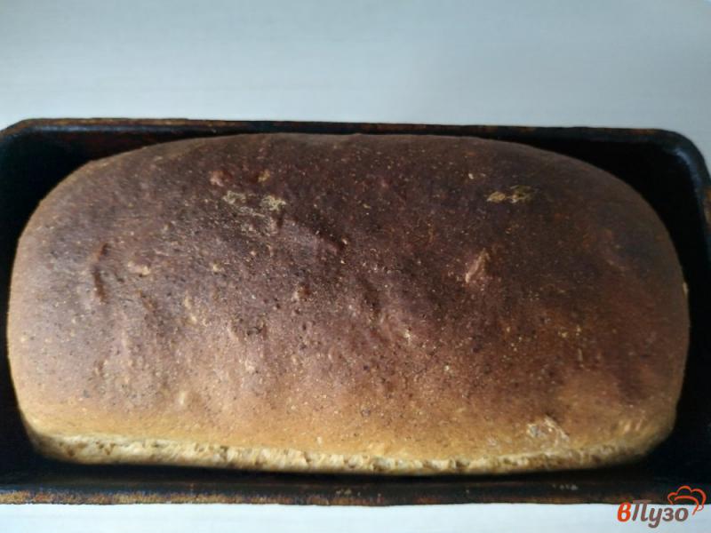 Фото приготовление рецепта: Пшеничный хлеб с ржаными отрубями шаг №8