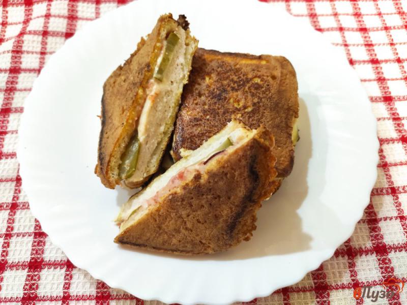 Фото приготовление рецепта: Домашние сендвичи шаг №13