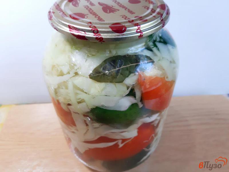 Фото приготовление рецепта: Ассорти из овощей на зиму шаг №11