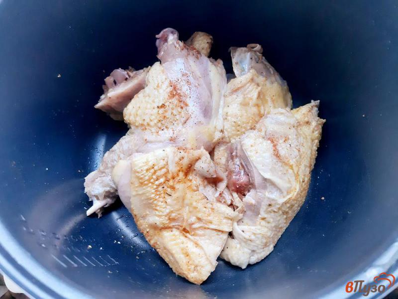 Фото приготовление рецепта: Курица карри тушеная в мультиварке шаг №4