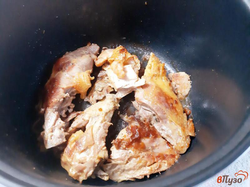 Фото приготовление рецепта: Курица карри тушеная в мультиварке шаг №5