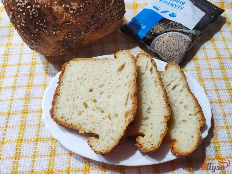 Фото приготовление рецепта: Хлеб с творогом и кунжутом шаг №11