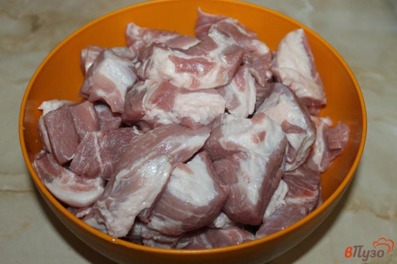 Фото приготовление рецепта: Свиной шашлык в маринаде с айраном и луком шаг №1