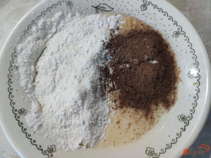 Фото приготовление рецепта: Блинный торт с творожным кремом шаг №3