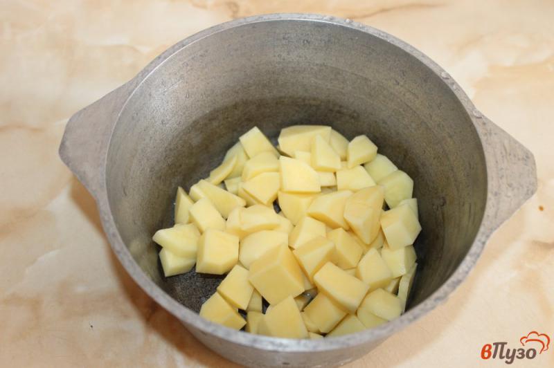 Фото приготовление рецепта: Овощной суп с домашней колбасой шаг №1