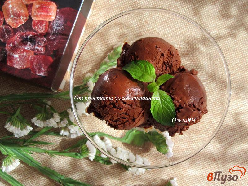 Фото приготовление рецепта: Веганское шоколадное мороженое на аквафабе шаг №8