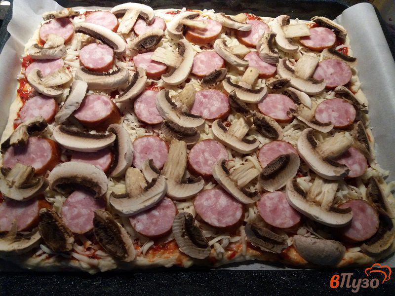 Фото приготовление рецепта: Пицца Георгиевская шаг №6