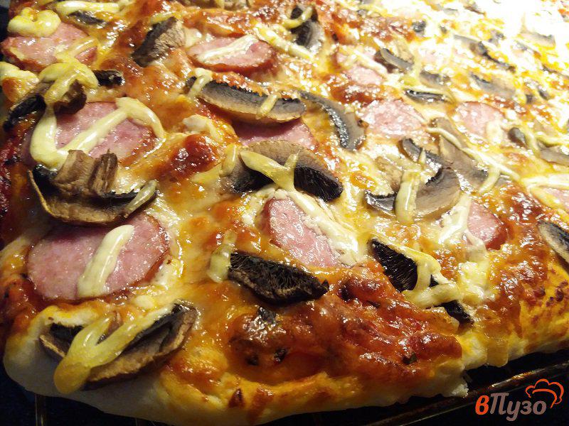 Фото приготовление рецепта: Пицца Георгиевская шаг №9