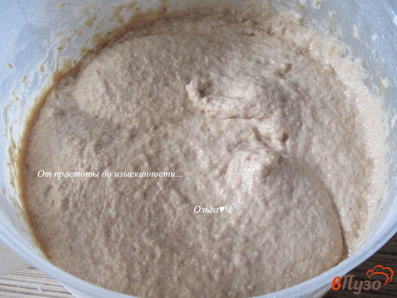 Фото приготовление рецепта: Томатно-овсяный хлеб в мультиварке шаг №5