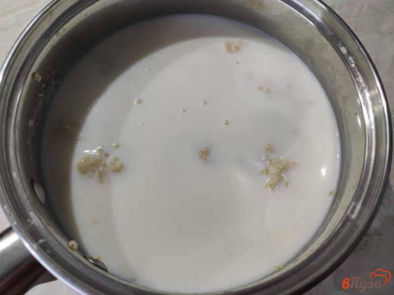 Фото приготовление рецепта: Пшенная молочная каша с изюмом шаг №5