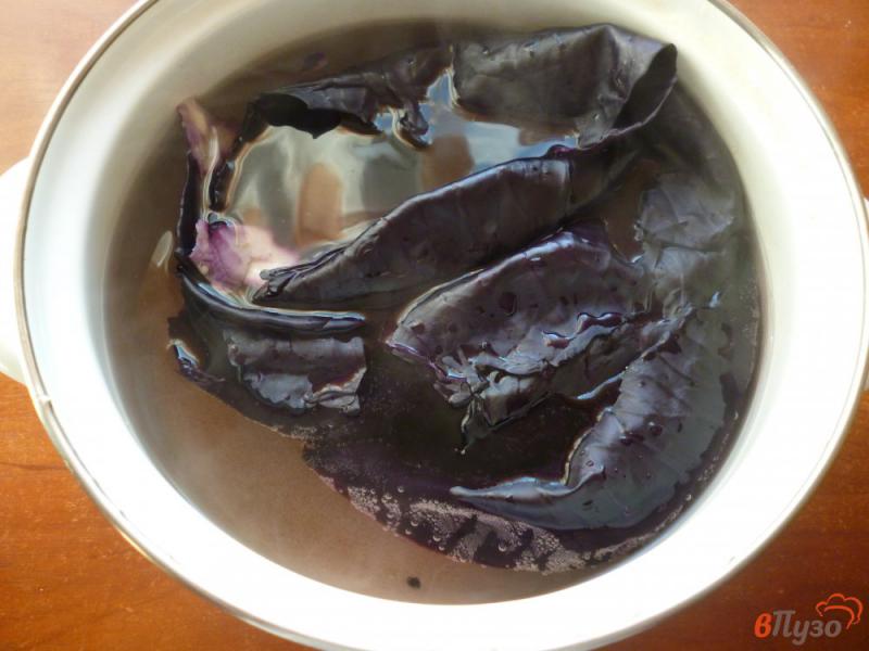 Фото приготовление рецепта: Голубцы из краснокочанной капусты шаг №3