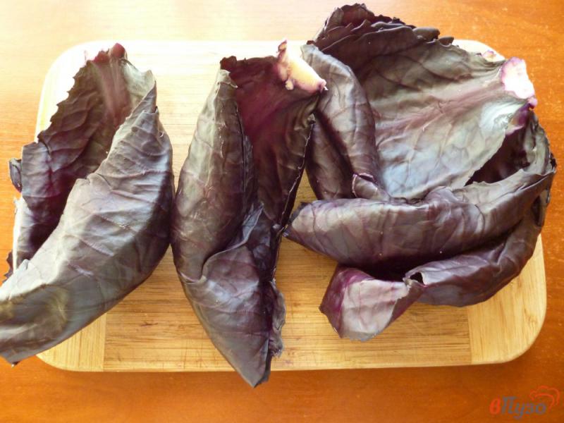Фото приготовление рецепта: Голубцы из краснокочанной капусты шаг №2