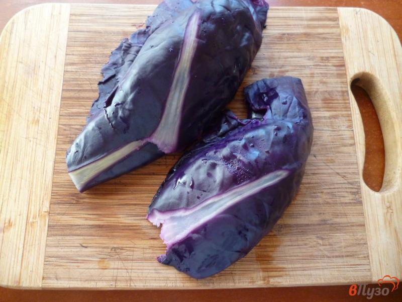 Фото приготовление рецепта: Голубцы из краснокочанной капусты шаг №4