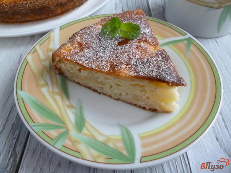 Фото приготовление рецепта: Творожный пирог с яблоками шаг №9