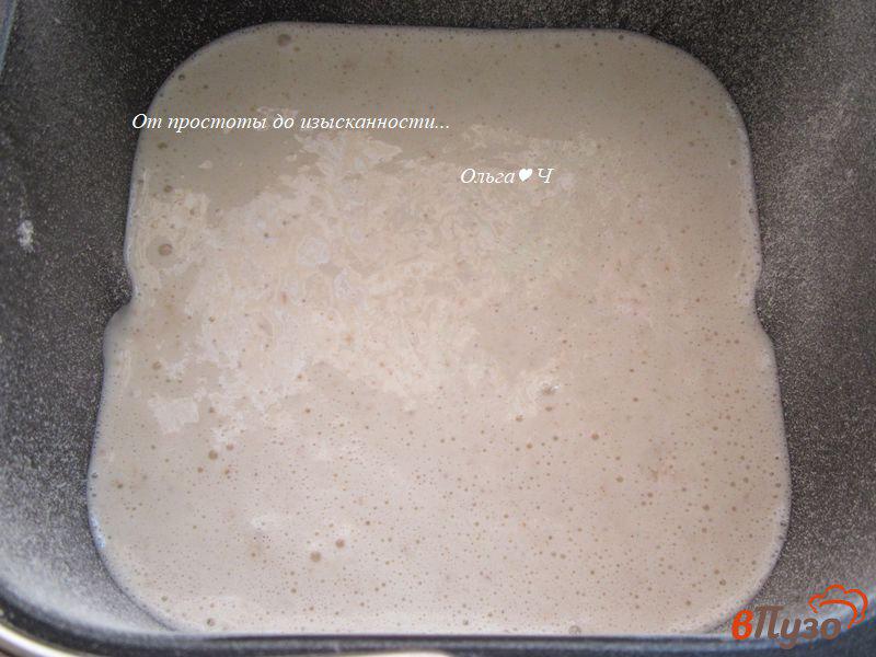 Фото приготовление рецепта: Овсяно-кукурузный хлеб с семенами льна шаг №3