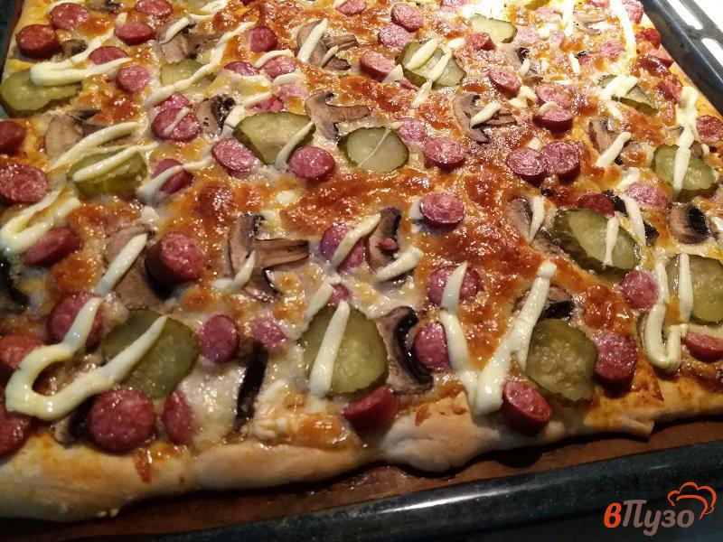 Фото приготовление рецепта: Пицца Охотничья шаг №12