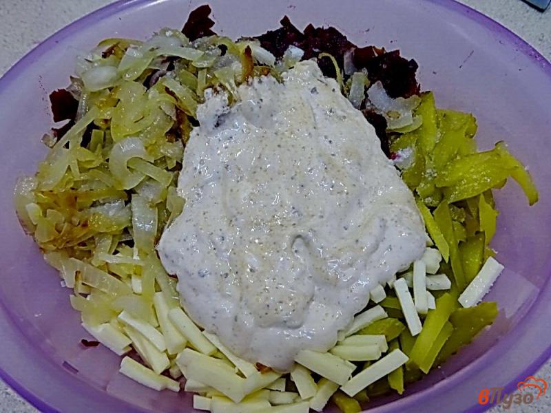 Фото приготовление рецепта: Салат из свеклы и огурца шаг №10