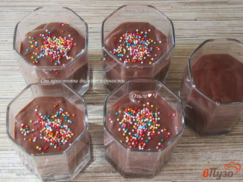 Фото приготовление рецепта: Шоколадный десерт Мухаллеби шаг №5