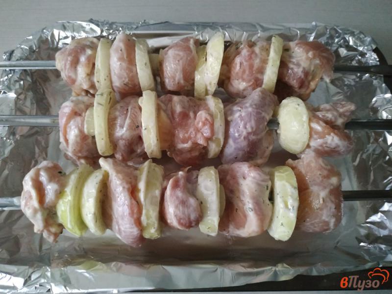 Фото приготовление рецепта: Куриный шашлык в духовке шаг №10