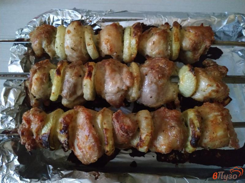 Фото приготовление рецепта: Куриный шашлык в духовке шаг №11