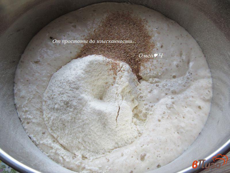 Фото приготовление рецепта: Молочный чечевично-солодовый хлеб шаг №4