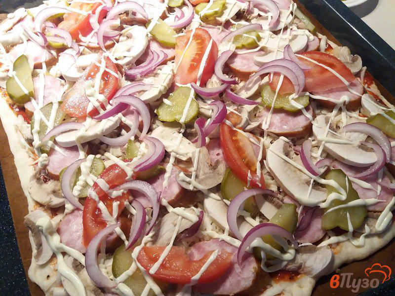 Фото приготовление рецепта: Пицца Ассорти шаг №11