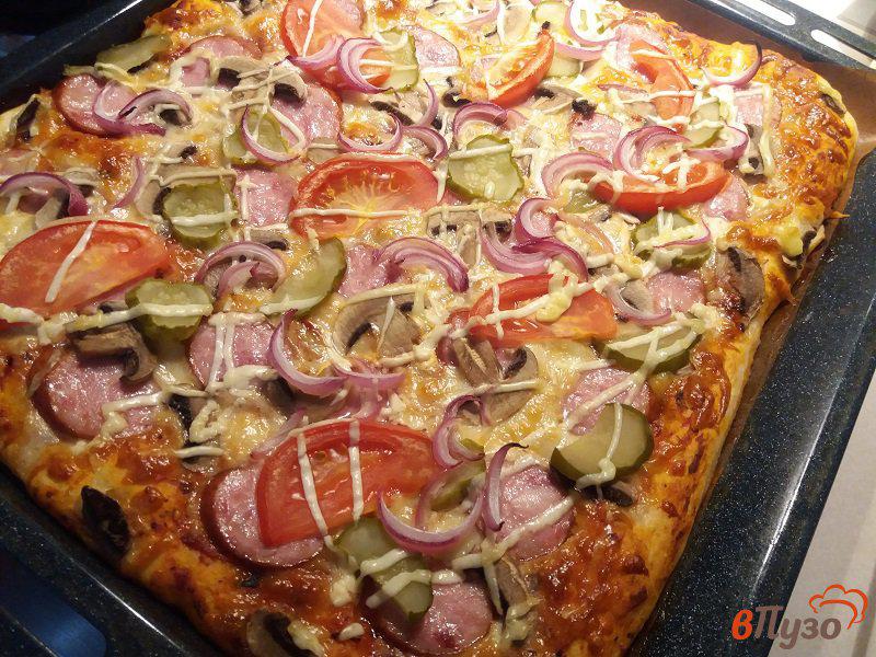 Фото приготовление рецепта: Пицца Ассорти шаг №12