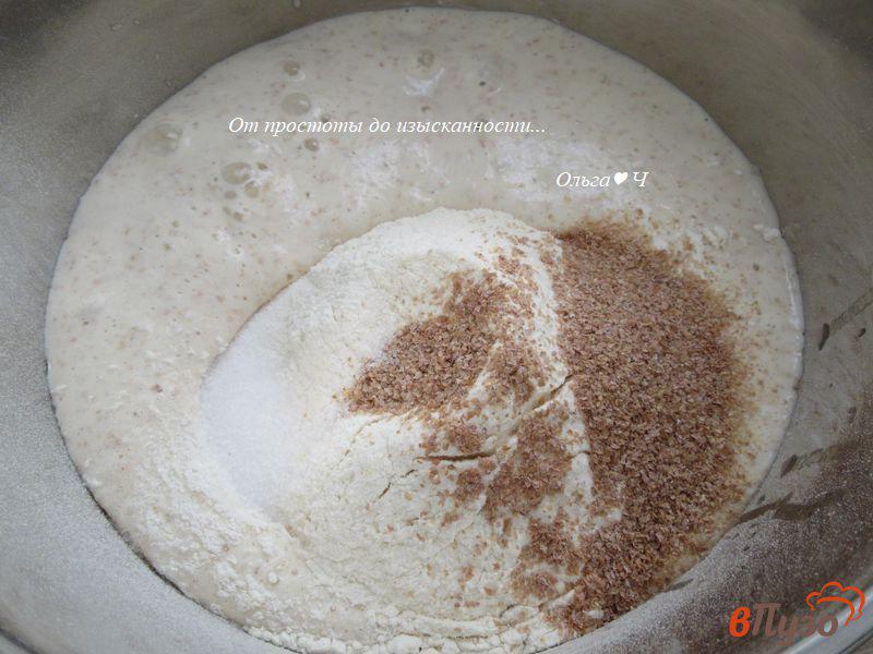 Фото приготовление рецепта: Пшенично-цельнозерновой хлеб с полентой шаг №3
