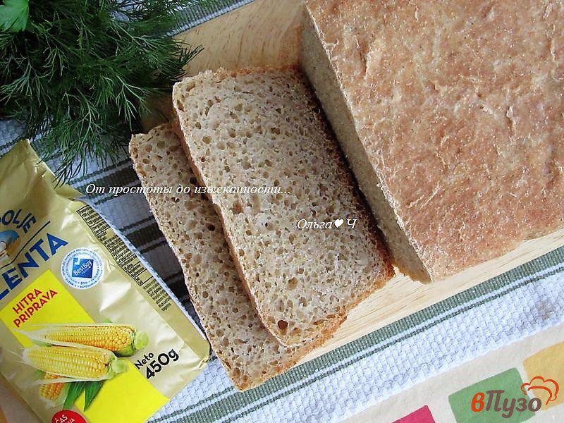 Фото приготовление рецепта: Пшенично-цельнозерновой хлеб с полентой шаг №8