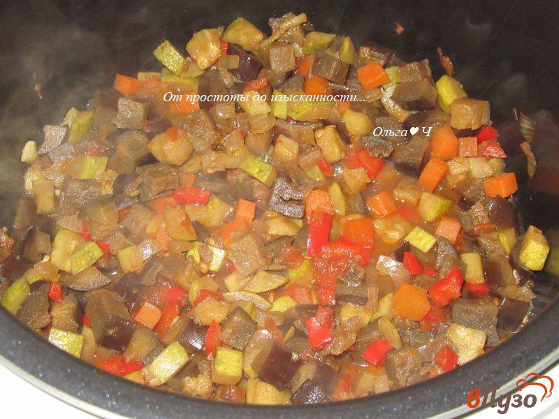 Фото приготовление рецепта: Овощное рагу с соевым соусом шаг №5