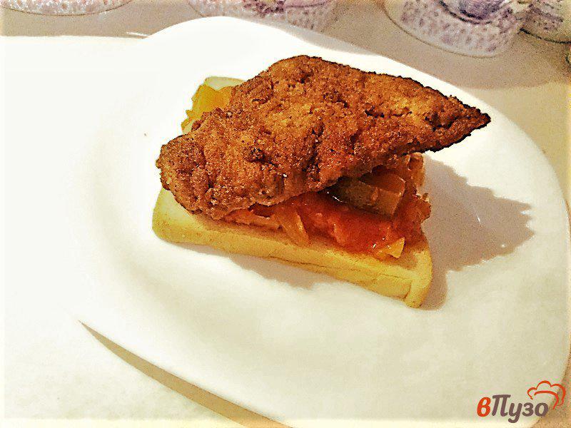 Фото приготовление рецепта: Шницель из куриного филе шаг №10