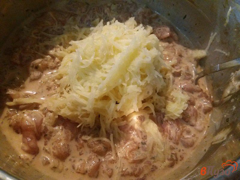Фото приготовление рецепта: Рубленные котлеты из куриного филе с картофелем шаг №7