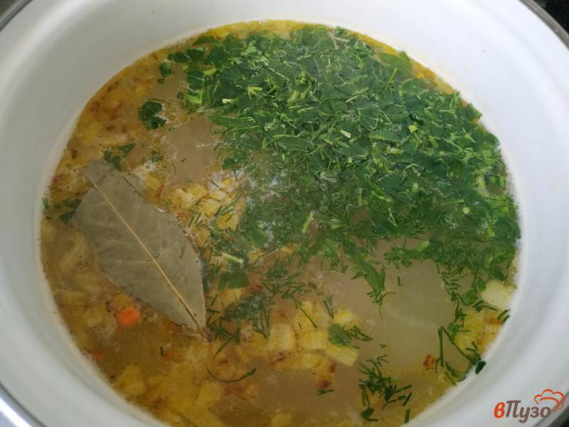 Фото приготовление рецепта: Куриный суп с булгуром шаг №9