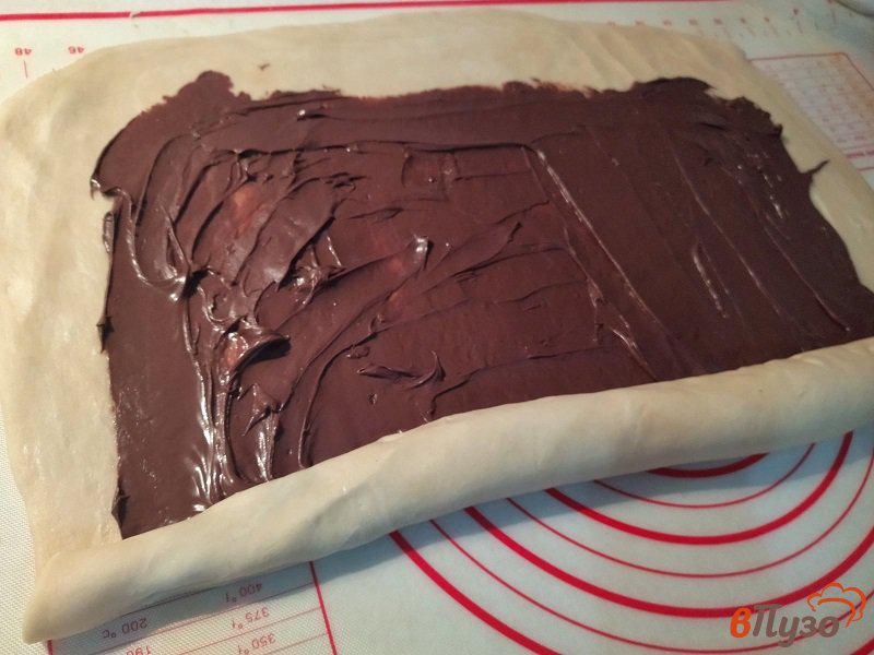 Фото приготовление рецепта: Печенье с шоколадно-ореховой пастой шаг №3