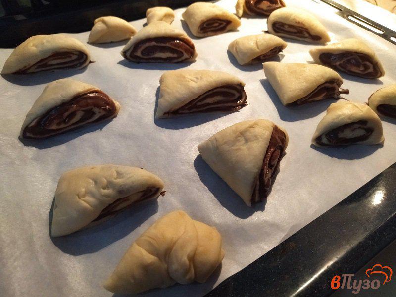 Фото приготовление рецепта: Печенье с шоколадно-ореховой пастой шаг №5
