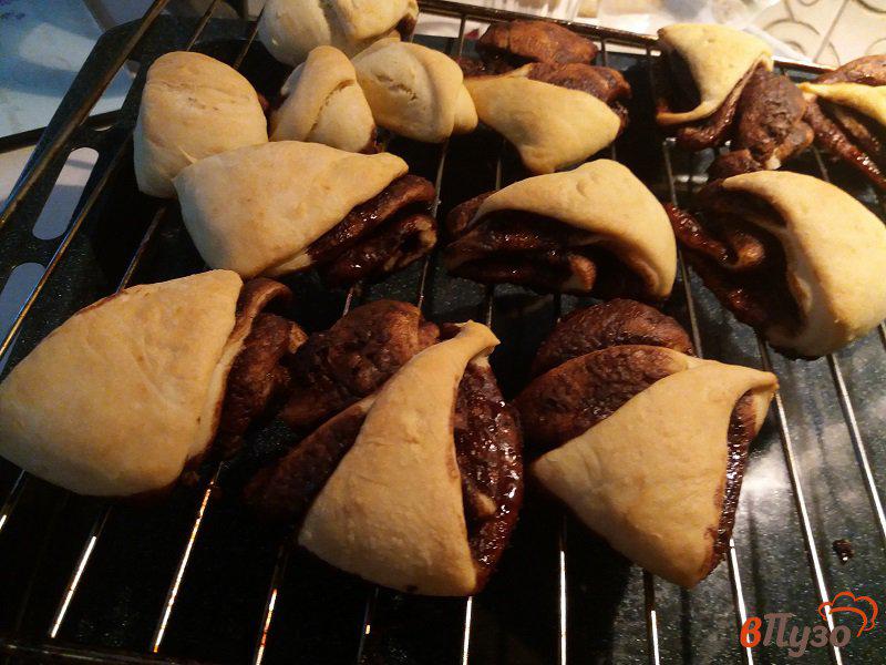 Фото приготовление рецепта: Печенье с шоколадно-ореховой пастой шаг №6