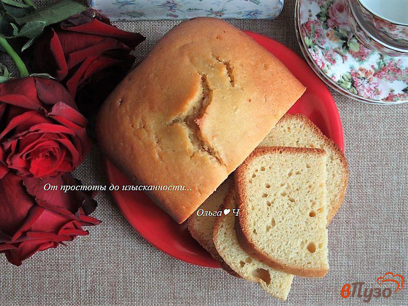 Фото приготовление рецепта: Сметанно-кукурузный кекс в хлебопечке шаг №5