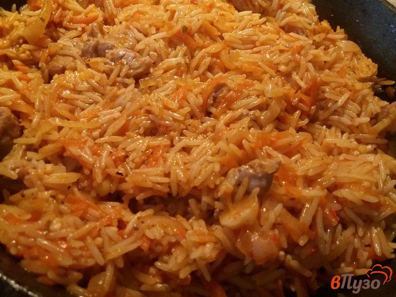 Фото приготовление рецепта: Жареный рис со свининой шаг №12