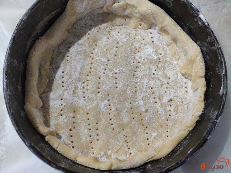 Фото приготовление рецепта: Песочный пирог с яблочным повидлом шаг №6