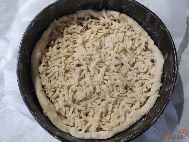 Фото приготовление рецепта: Песочный пирог с яблочным повидлом шаг №8