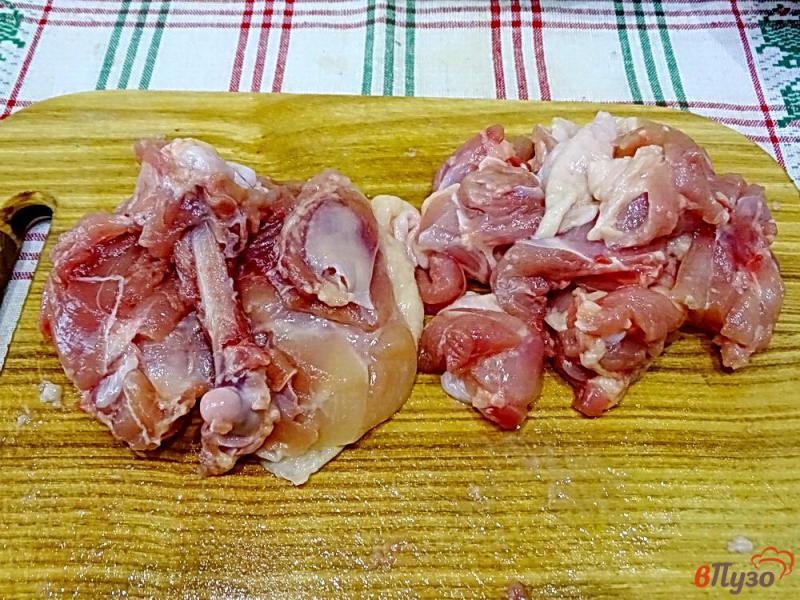 Фото приготовление рецепта: Колбаски домашние со свининой и курицей шаг №3