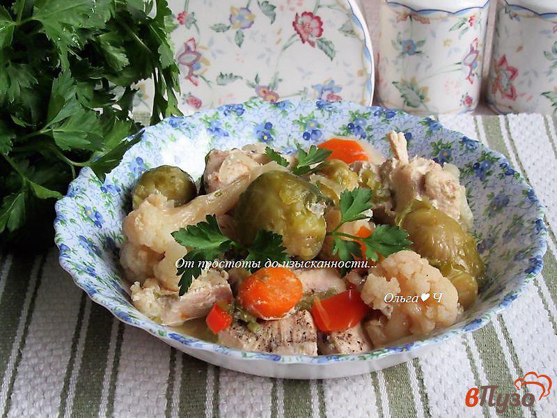Фото приготовление рецепта: Куриное филе с овощами шаг №6